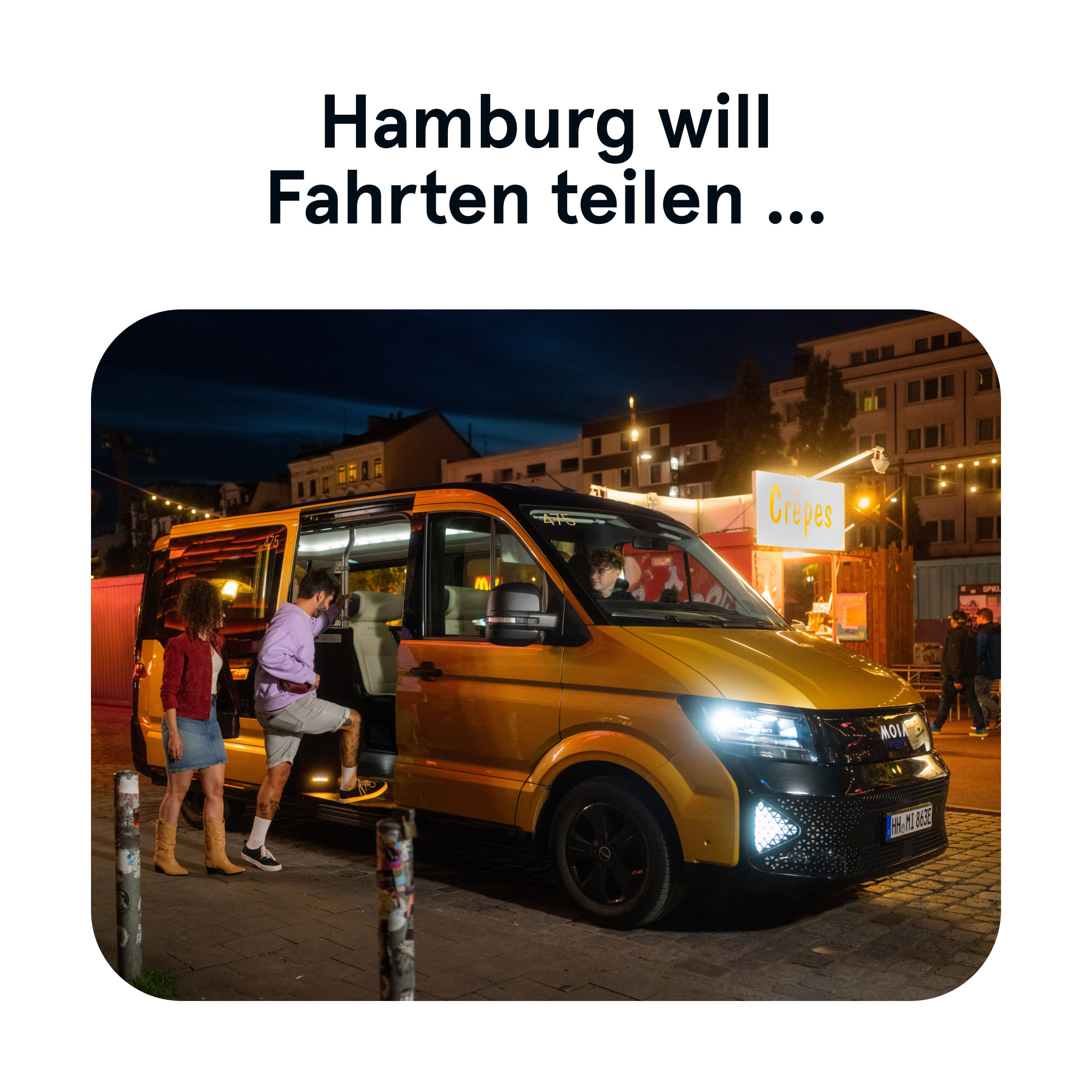 Hamburg will MOIA Social media posting
